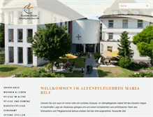 Tablet Screenshot of maria-hilf-hegne.de